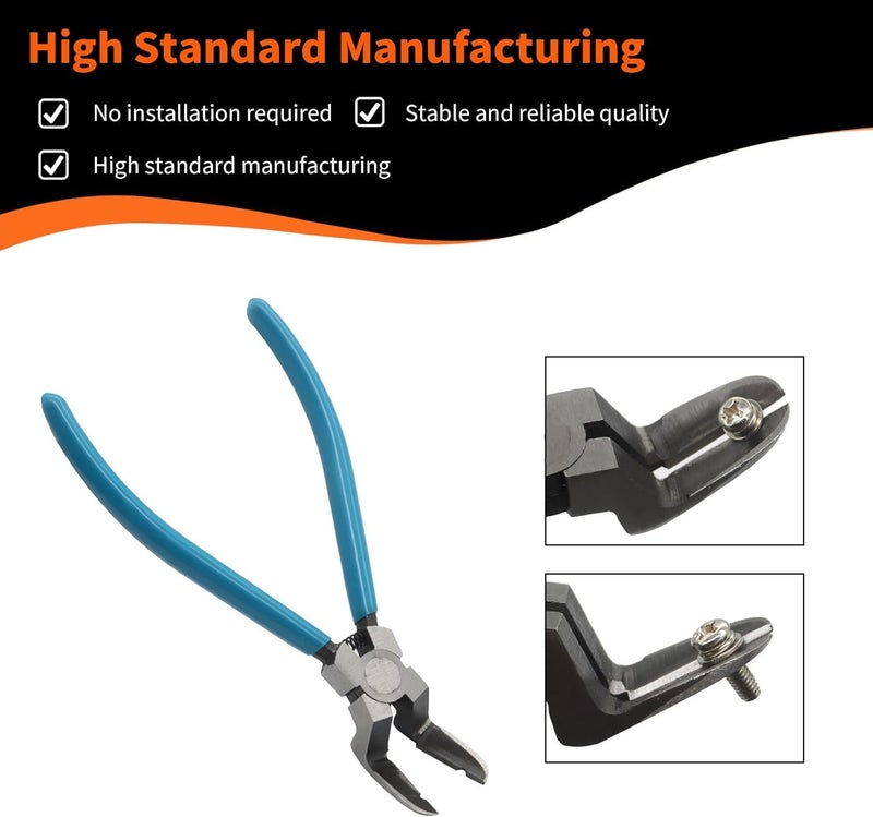 Aspaton Mutipurpose Diagonal Cutting Pliers, Wire Flush Cutters Stripper, Car Trim Panel Clip Cutter Puller Fastener Rivets Removal tool - Image 4